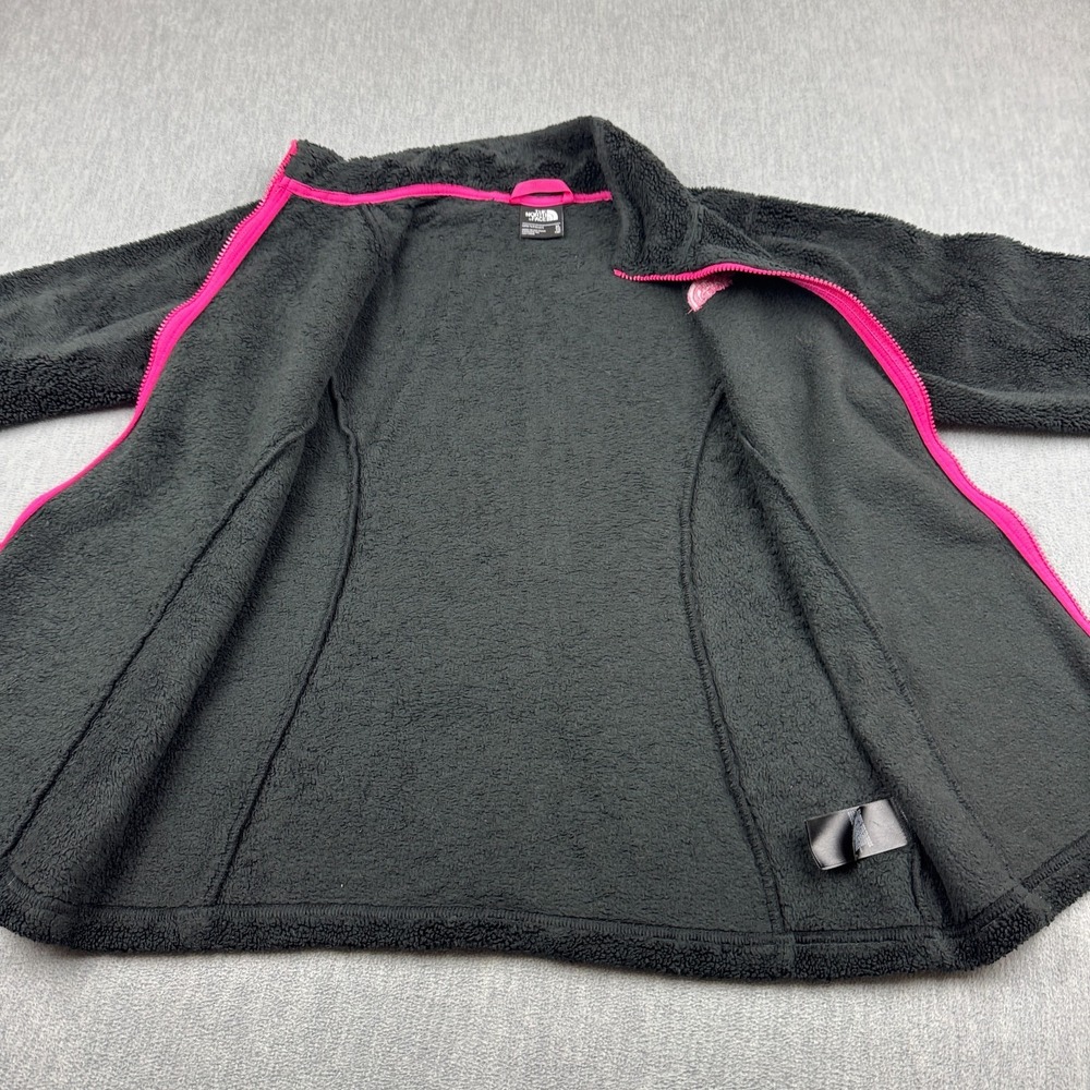 The North Face Jacket Teen‎ Girls XL 18 Black Pink Osolita High Fleece Full-Zip - Picture 7 of 12